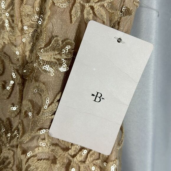 BHLD VADA DRESS SEQUINED BLUSH ROSE GOLD GOWN NWT SIZE 12 STUNNING - Picture 7 of 9